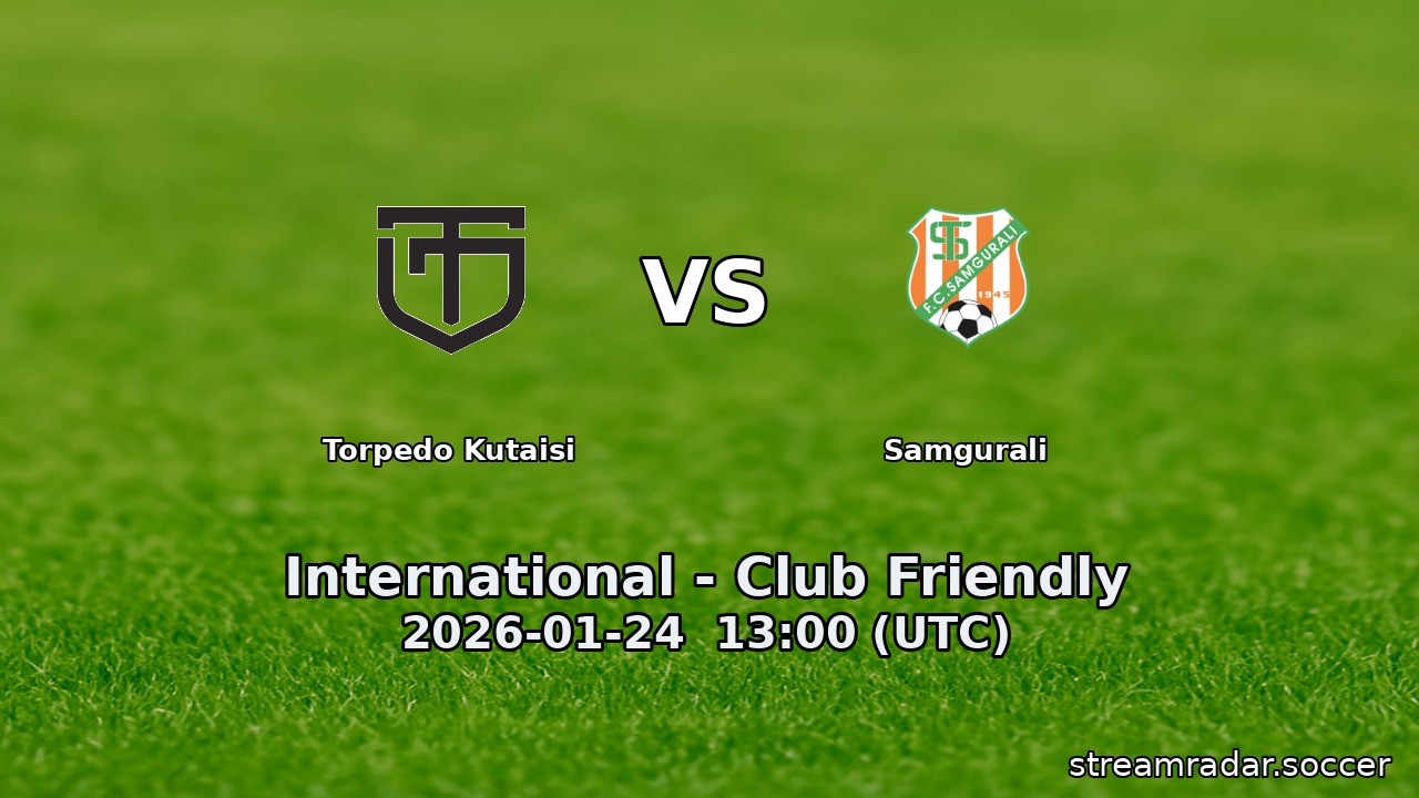 Torpedo Kutaisi vs Samgurali