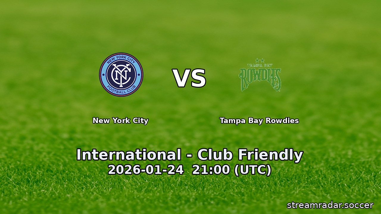 New York City vs Tampa Bay Rowdies