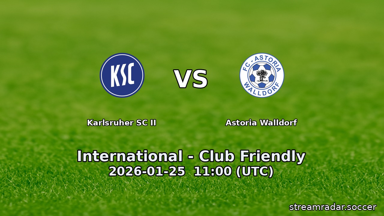 Karlsruher SC II vs Astoria Walldorf