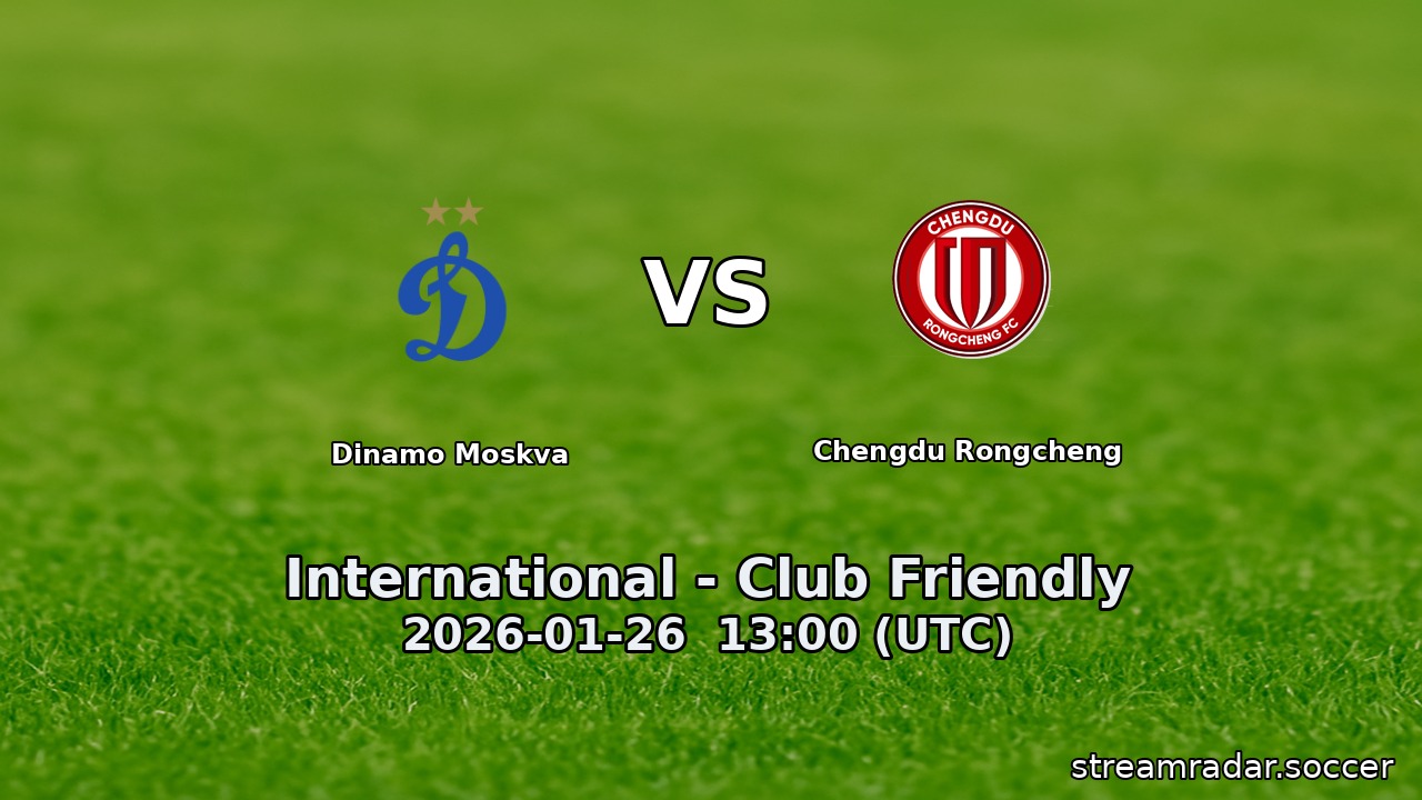 Dinamo Moskva vs Chengdu Rongcheng