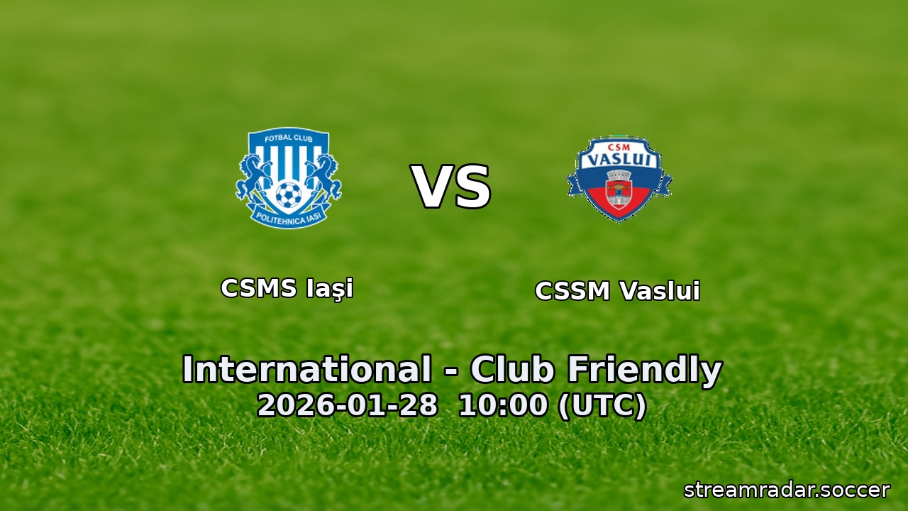 CSMS Iaşi vs CSSM Vaslui
