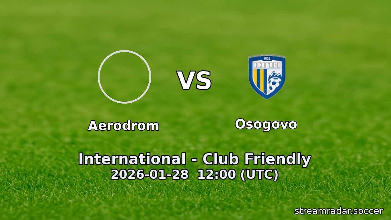 Aerodrom vs Osogovo