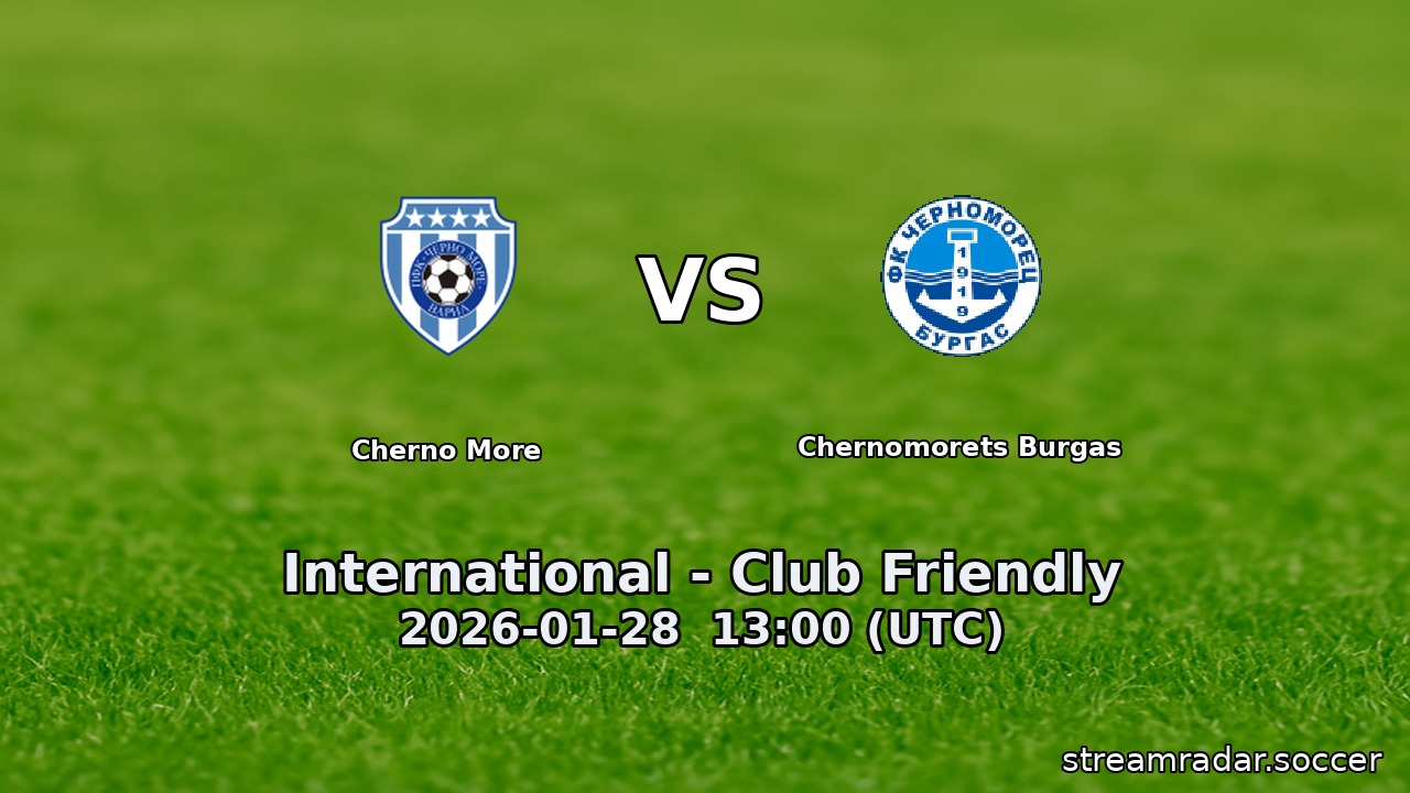 Cherno More vs Chernomorets Burgas