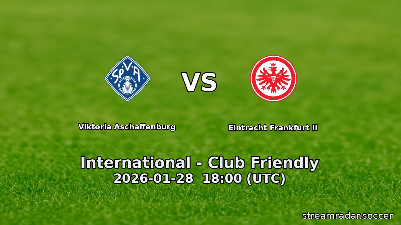Viktoria Aschaffenburg vs Eintracht Frankfurt II