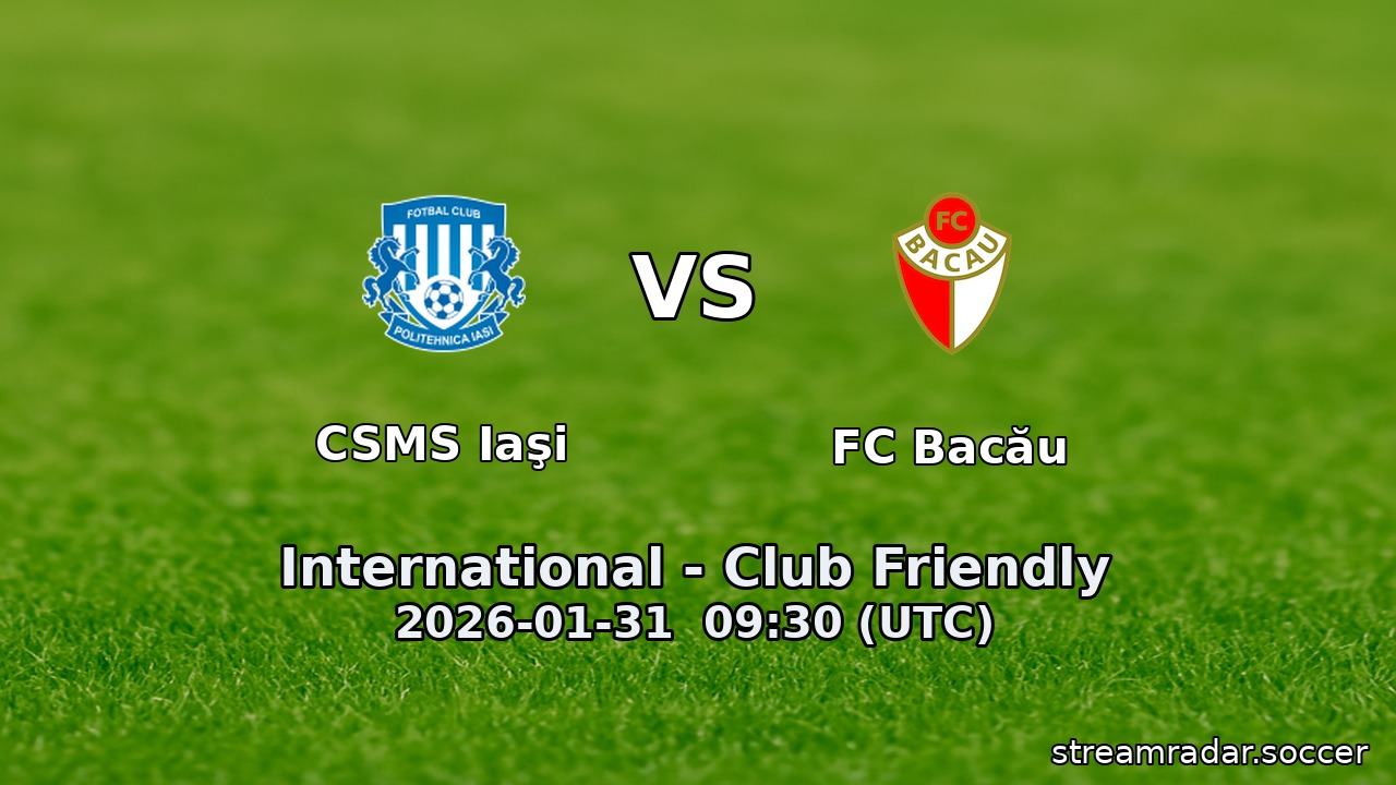CSMS Iaşi vs FC Bacău