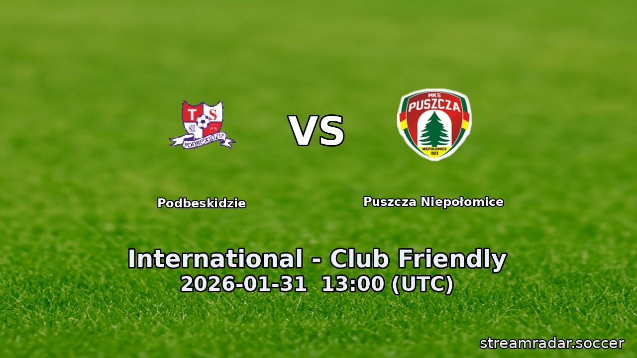 Podbeskidzie vs Puszcza Niepołomice