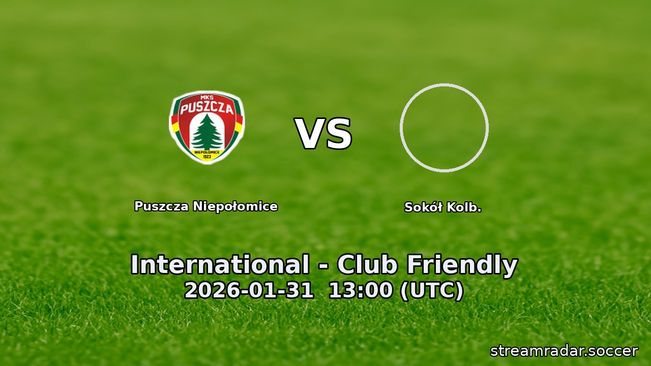 Puszcza Niepołomice vs Sokół Kolb.