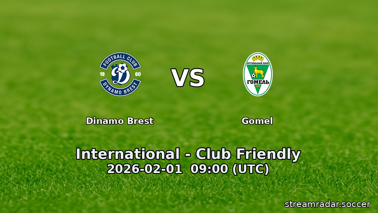 Dinamo Brest vs Gomel