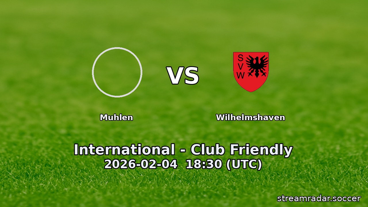 Muhlen vs Wilhelmshaven