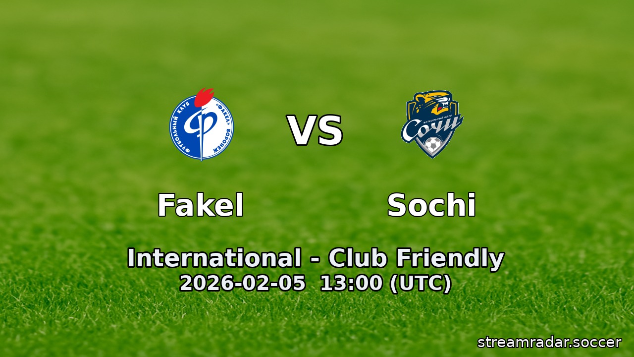 Sochi vs Fakel