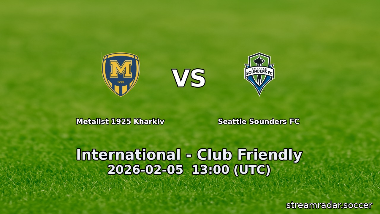 Metalist 1925 Kharkiv vs Seattle Sounders FC