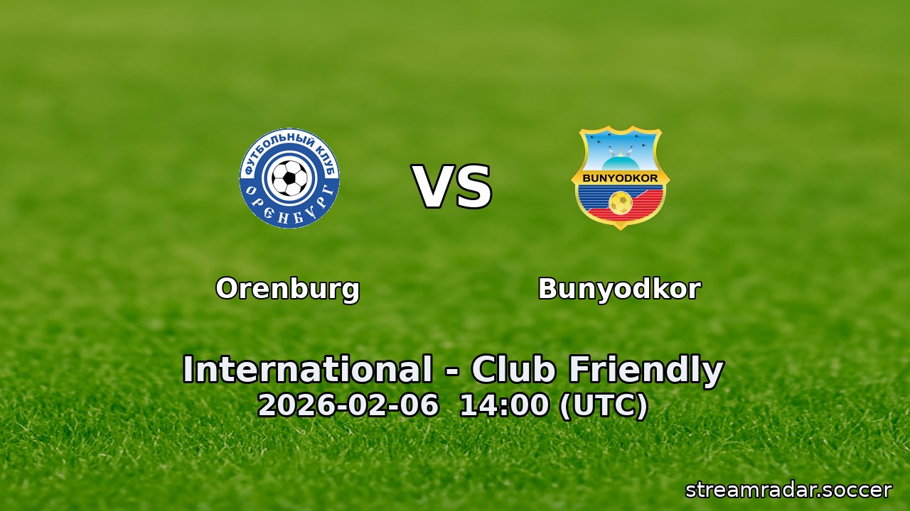 Orenburg vs Bunyodkor