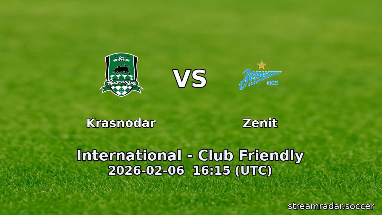 Krasnodar vs Zenit