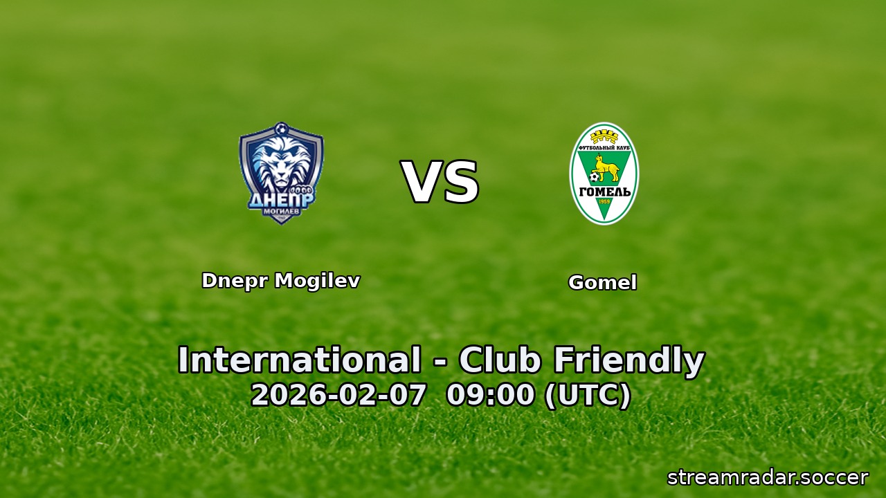Dnepr Mogilev vs Gomel