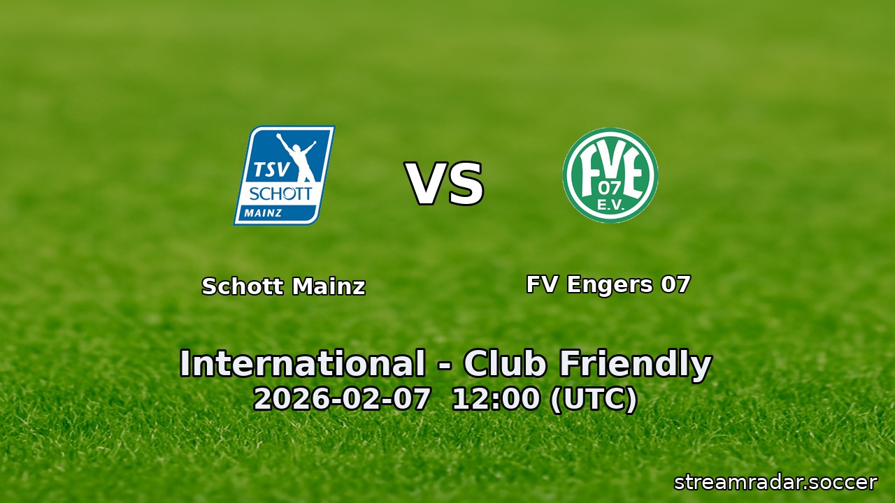 Schott Mainz vs FV Engers 07