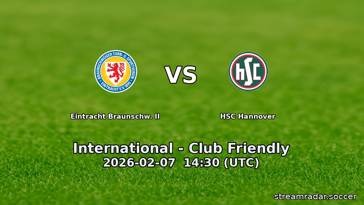 Eintracht Braunschw. II vs HSC Hannover