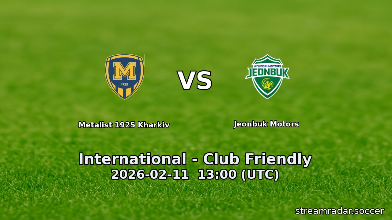 Metalist 1925 Kharkiv vs Jeonbuk Motors