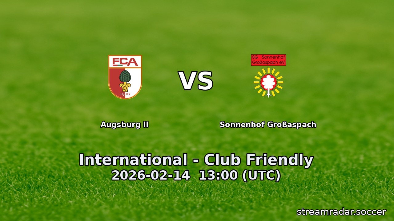 Augsburg II vs Sonnenhof Großaspach