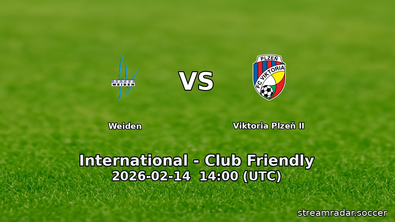 Weiden vs Viktoria Plzeň II