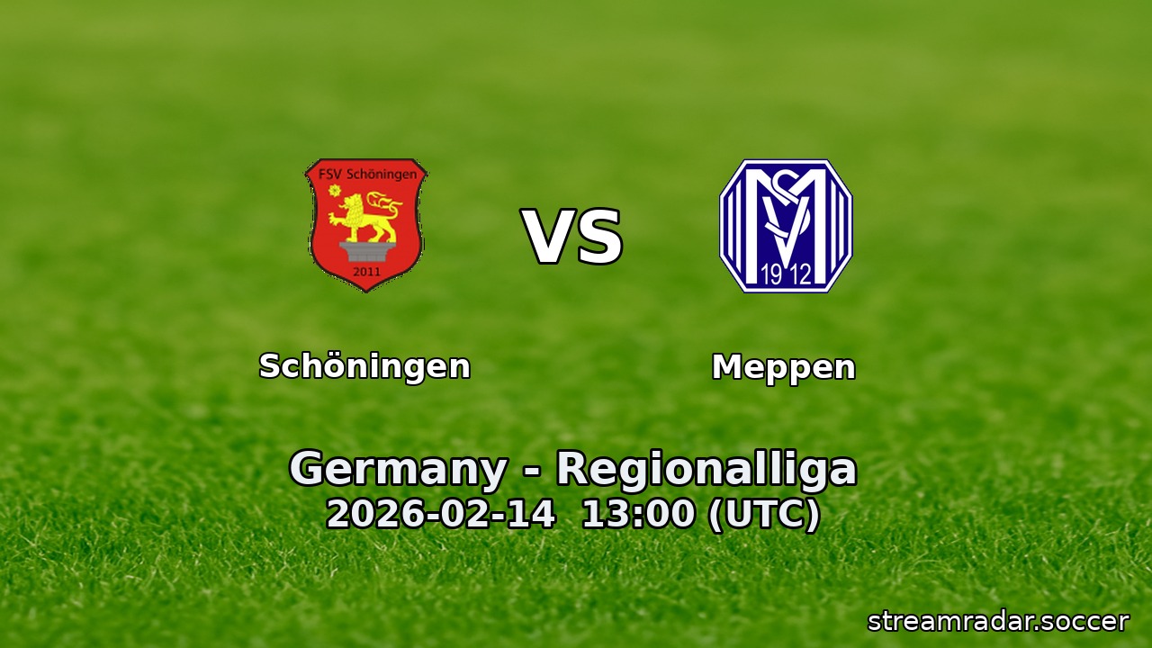 Schöningen vs Meppen