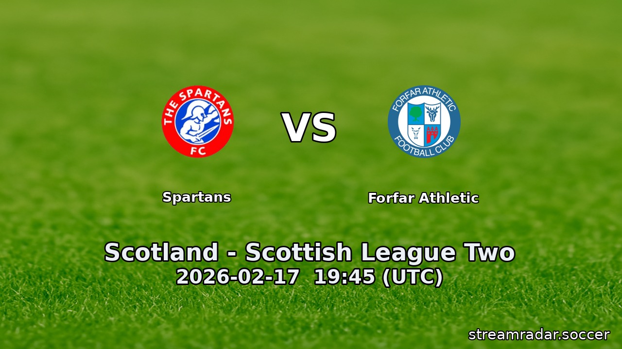 Spartans vs Forfar Athletic