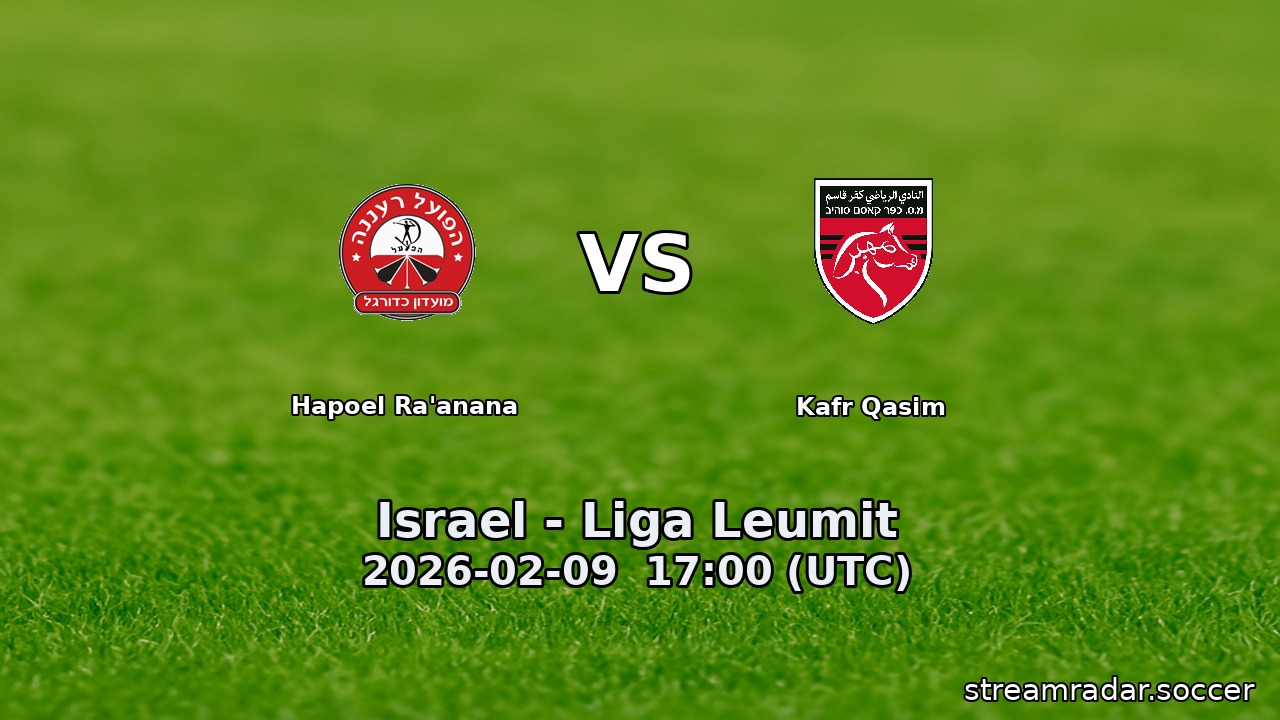 Hapoel Ra'anana vs Kafr Qasim