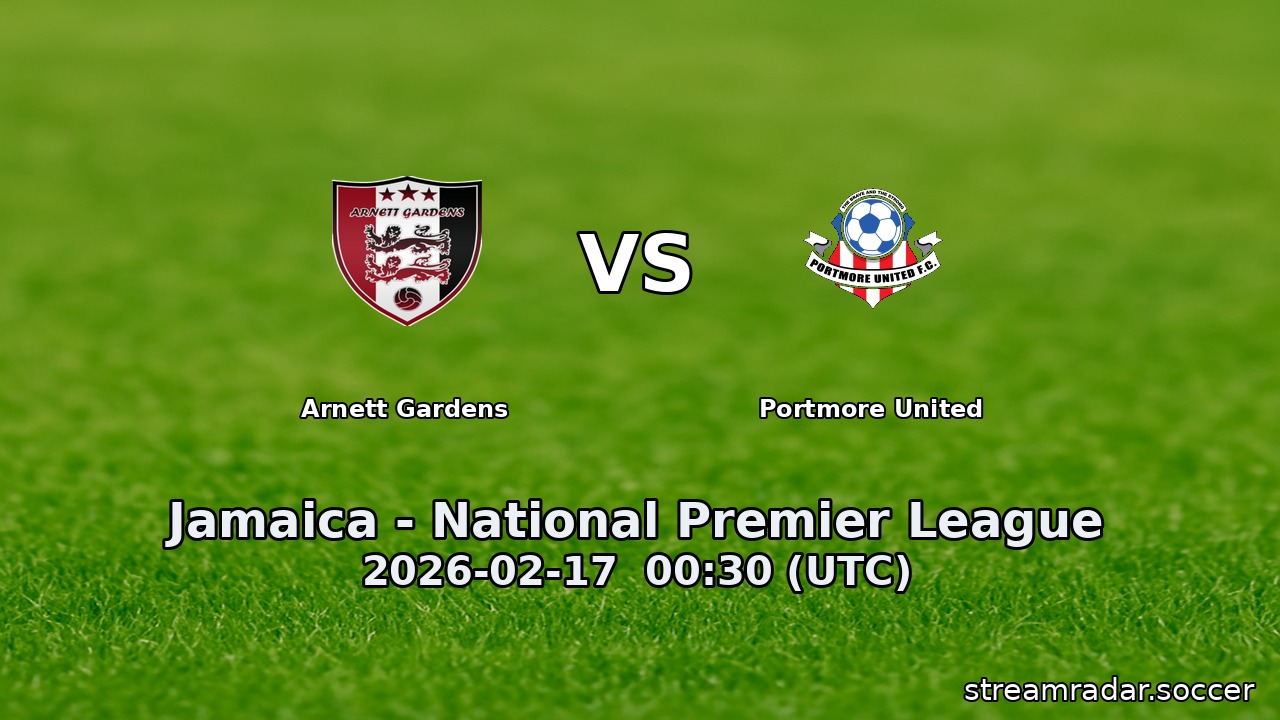 Arnett Gardens vs Portmore United