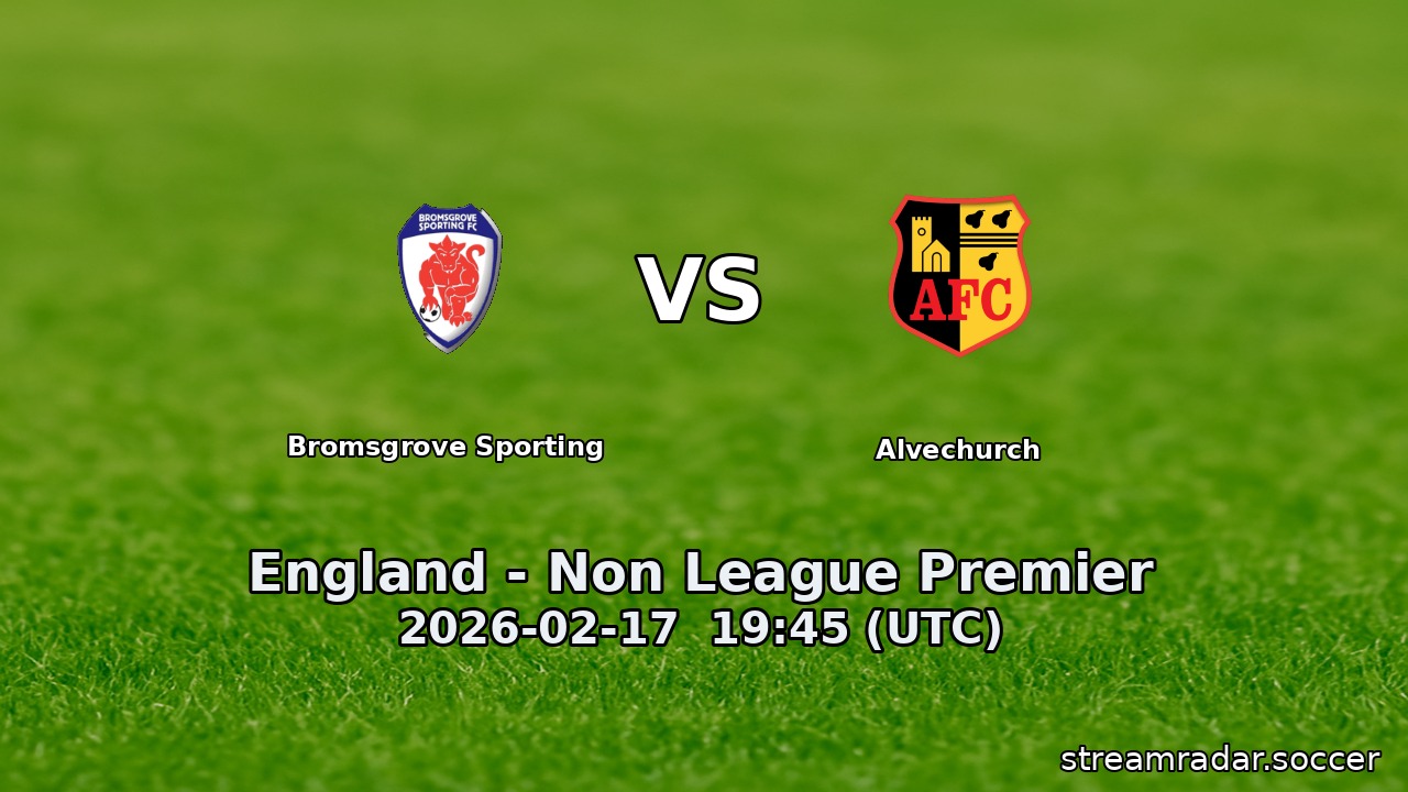 Bromsgrove Sporting vs Alvechurch