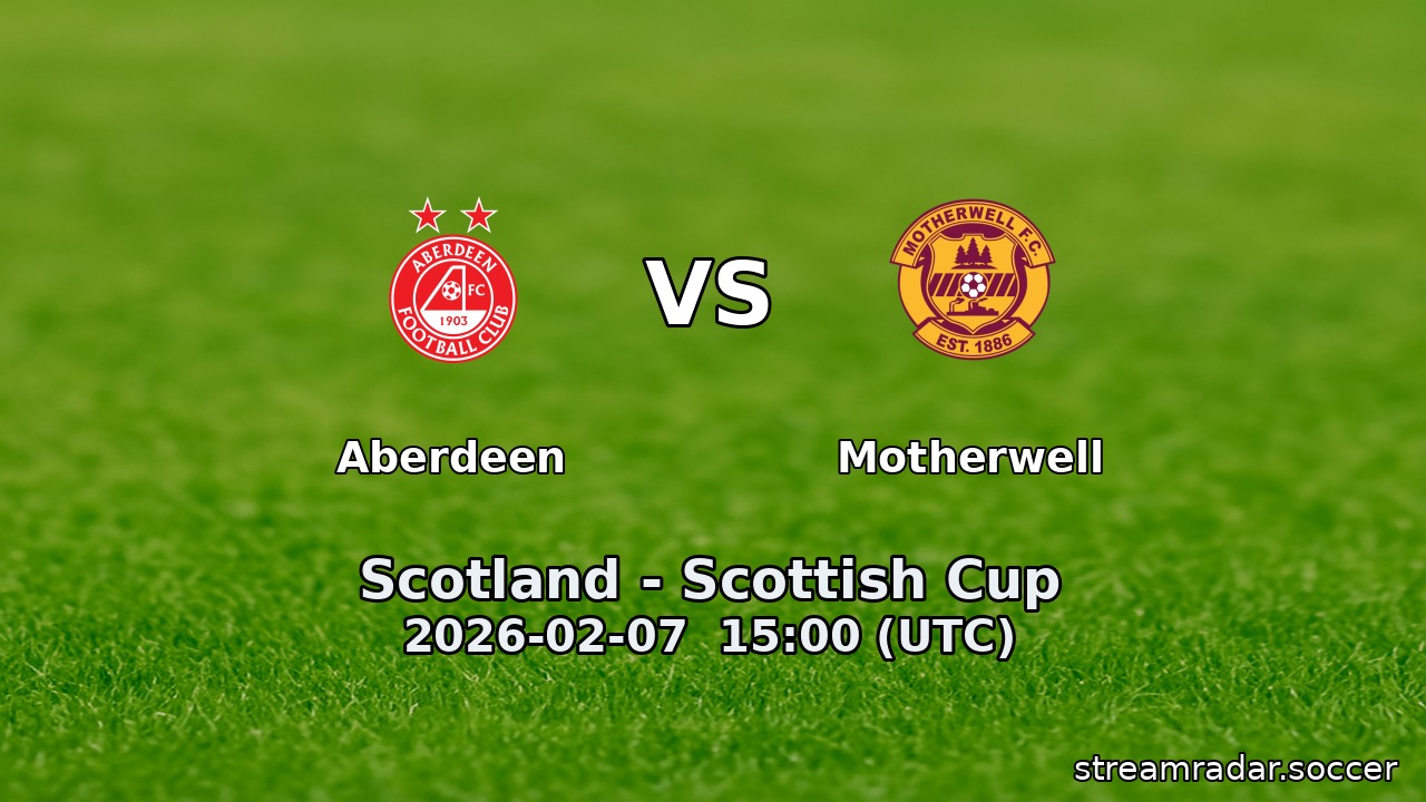 Aberdeen vs Motherwell
