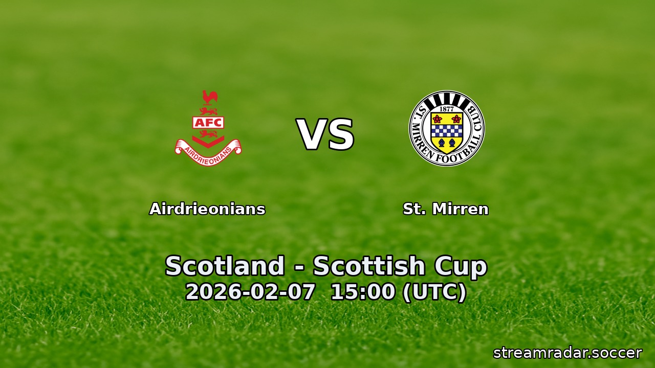 Airdrieonians vs St. Mirren