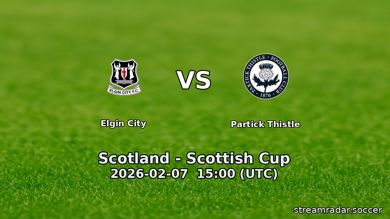 Elgin City vs Partick Thistle