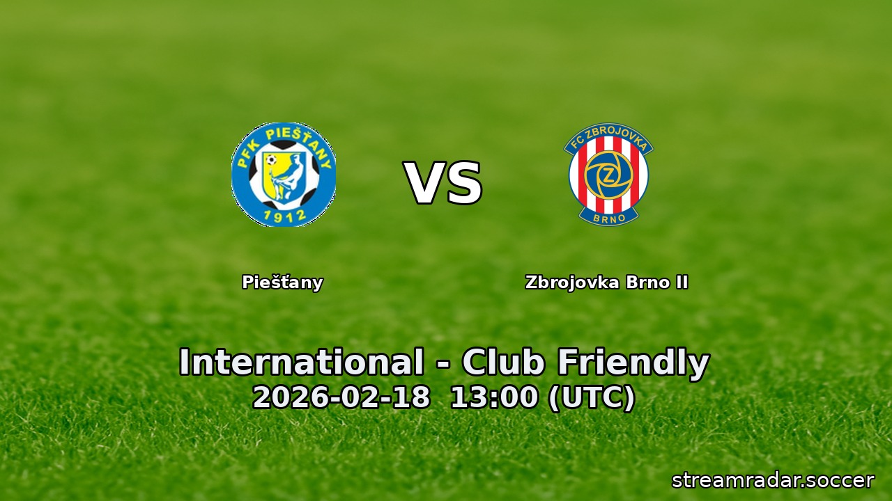 Piešťany vs Zbrojovka Brno II