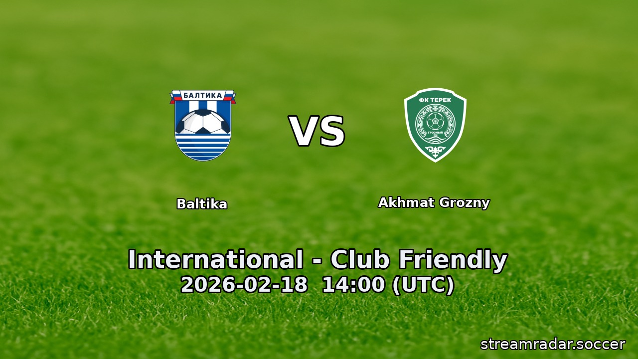 Baltika vs Akhmat Grozny