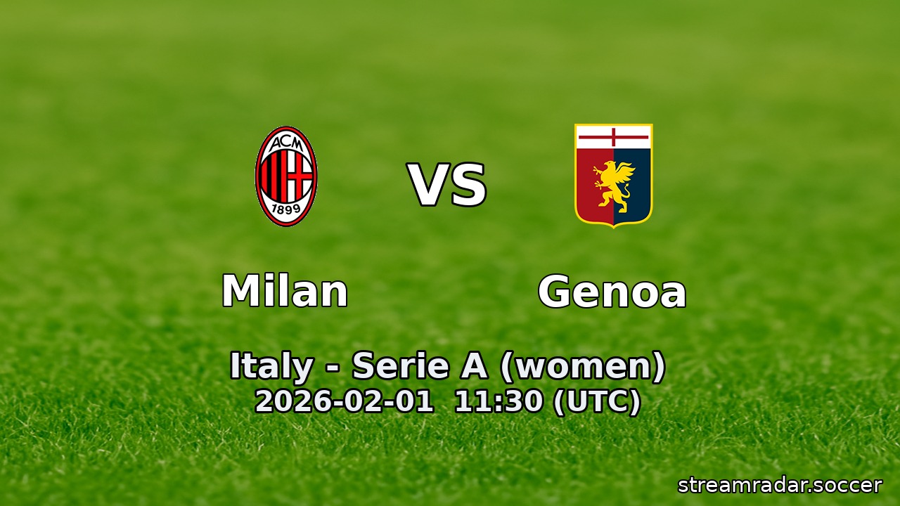 Milan vs Genoa