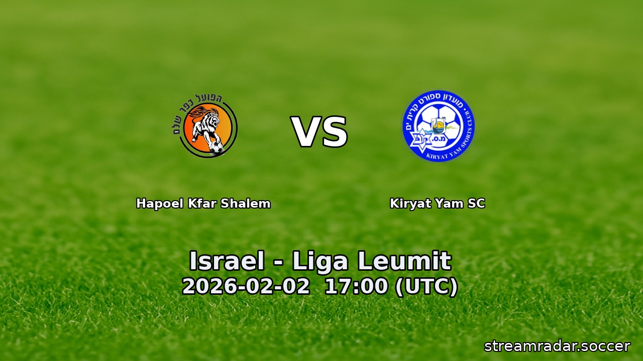 Hapoel Kfar Shalem vs Kiryat Yam SC
