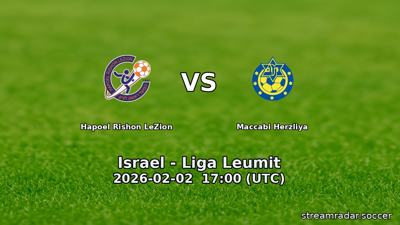 Hapoel Rishon LeZion vs Maccabi Herzliya