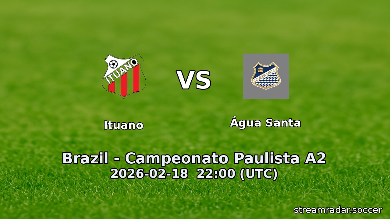Ituano vs Água Santa