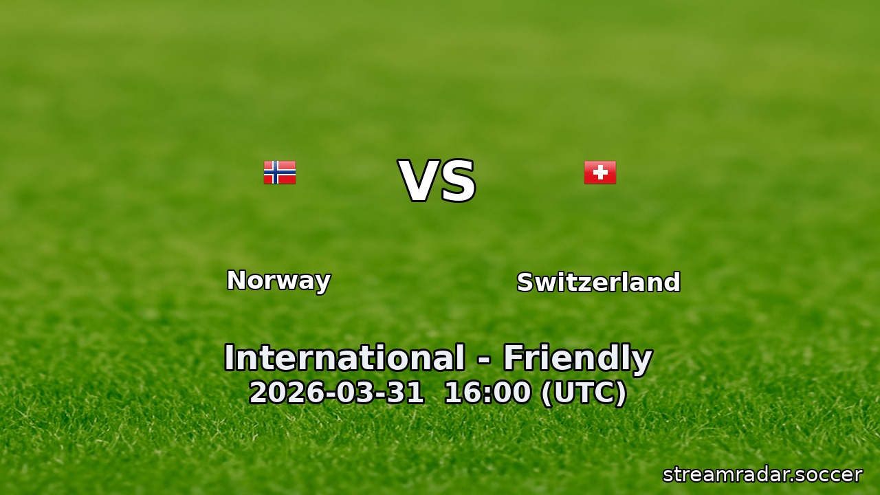 Norway vs Switzerland