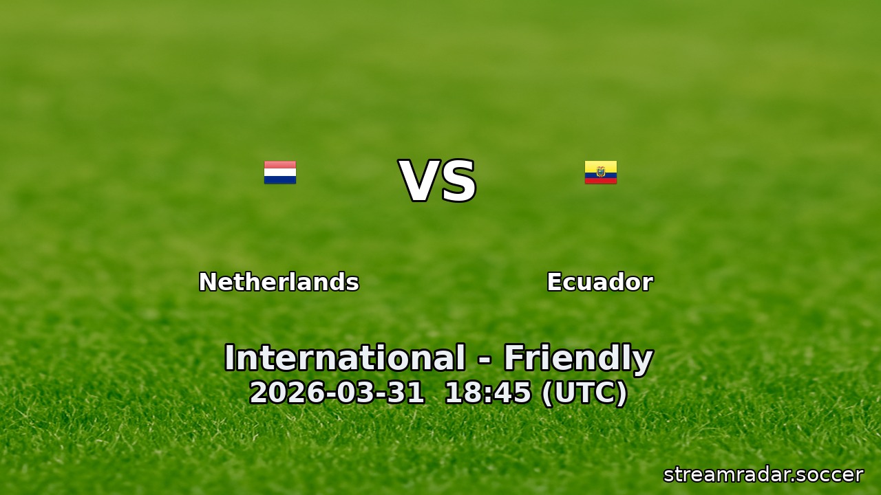 Netherlands vs Ecuador