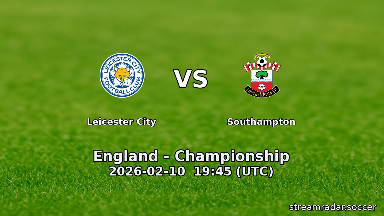 Leicester City vs Southampton