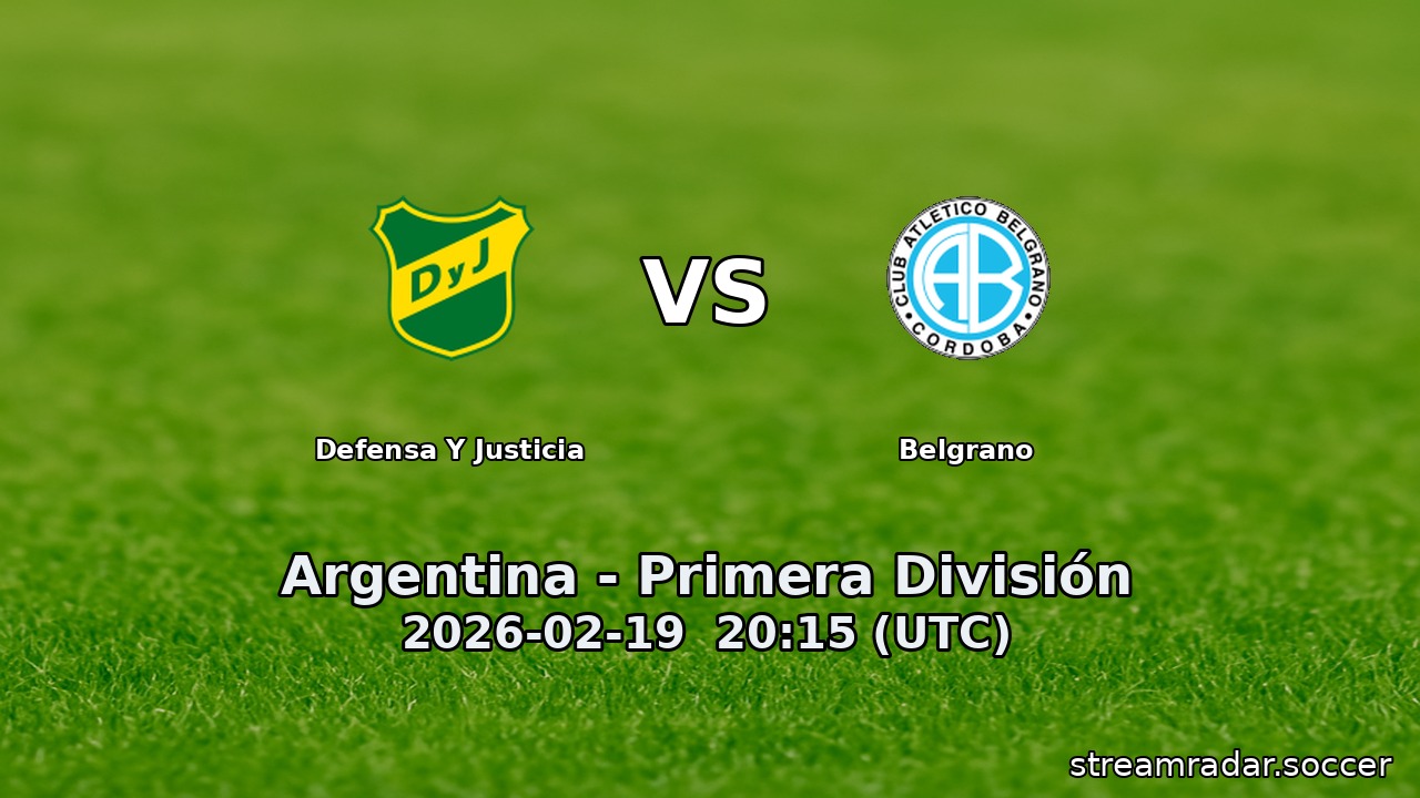 Defensa Y Justicia vs Belgrano
