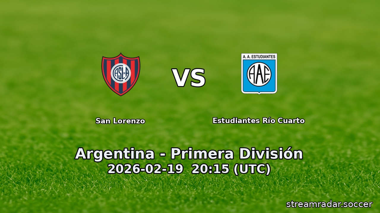 San Lorenzo vs Estudiantes Río Cuarto