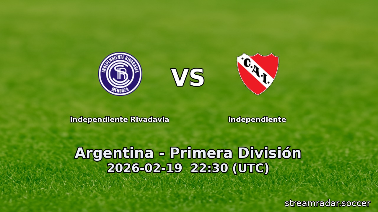 Independiente Rivadavia vs Independiente