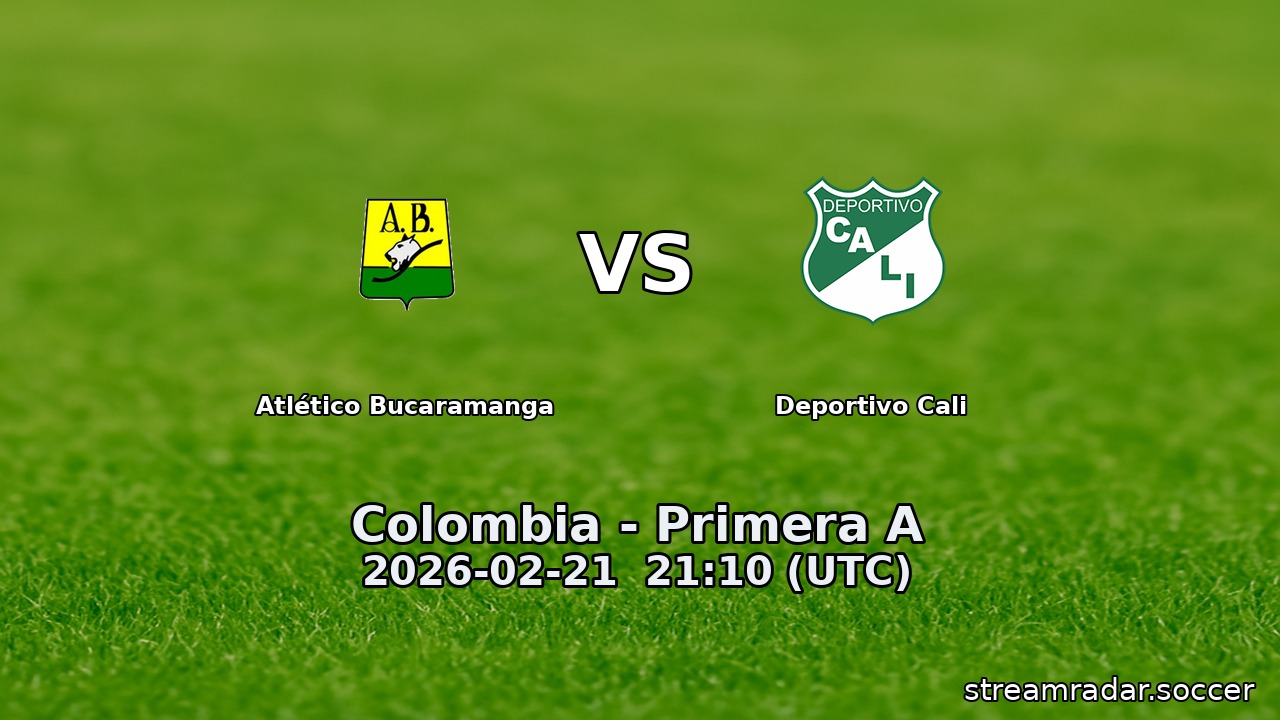 Atlético Bucaramanga vs Deportivo Cali