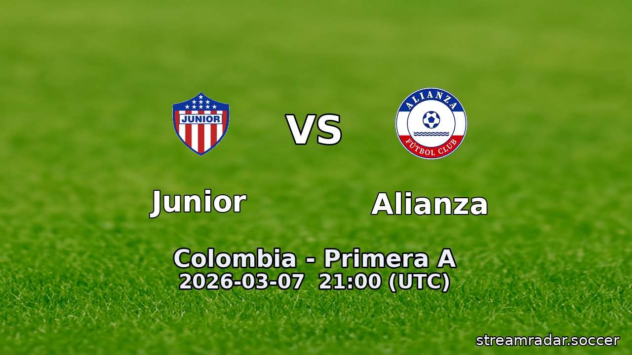 Junior vs Alianza