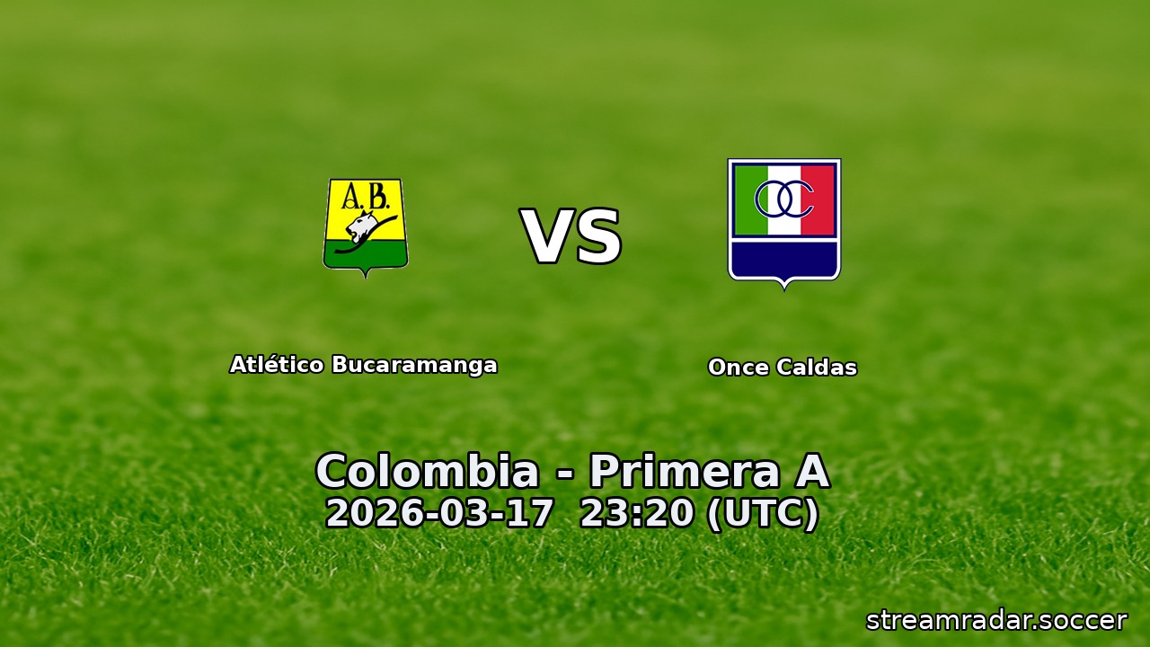 Atlético Bucaramanga vs Once Caldas