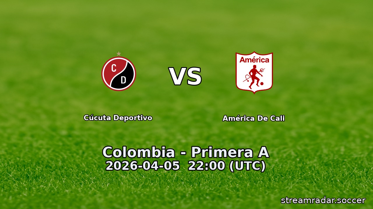 Cúcuta Deportivo vs América De Cali
