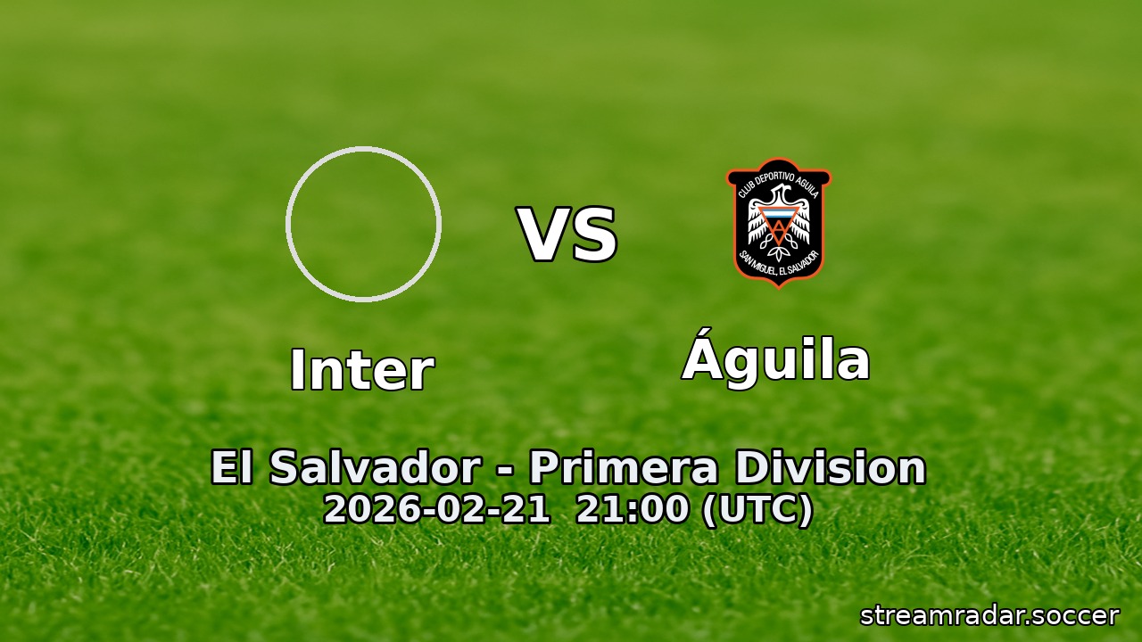 Inter vs Águila