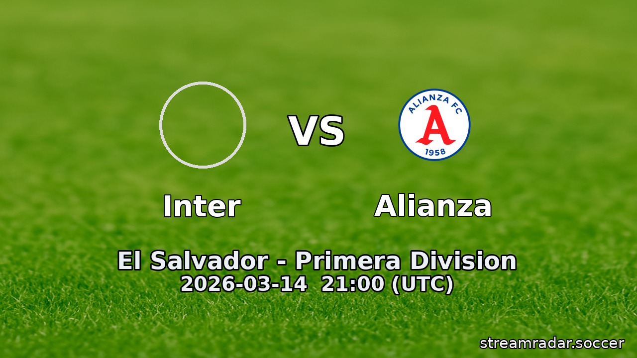Inter vs Alianza
