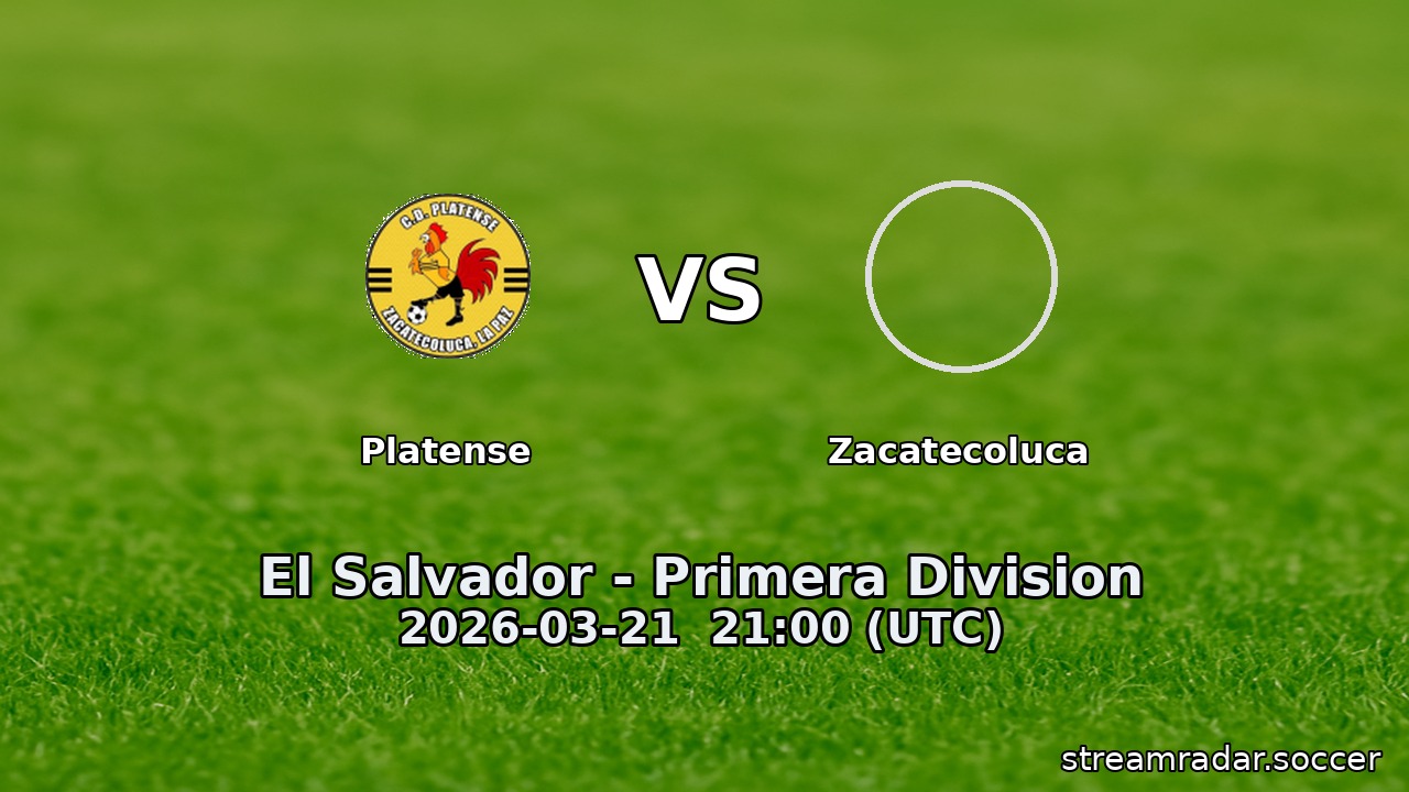 Platense vs Zacatecoluca
